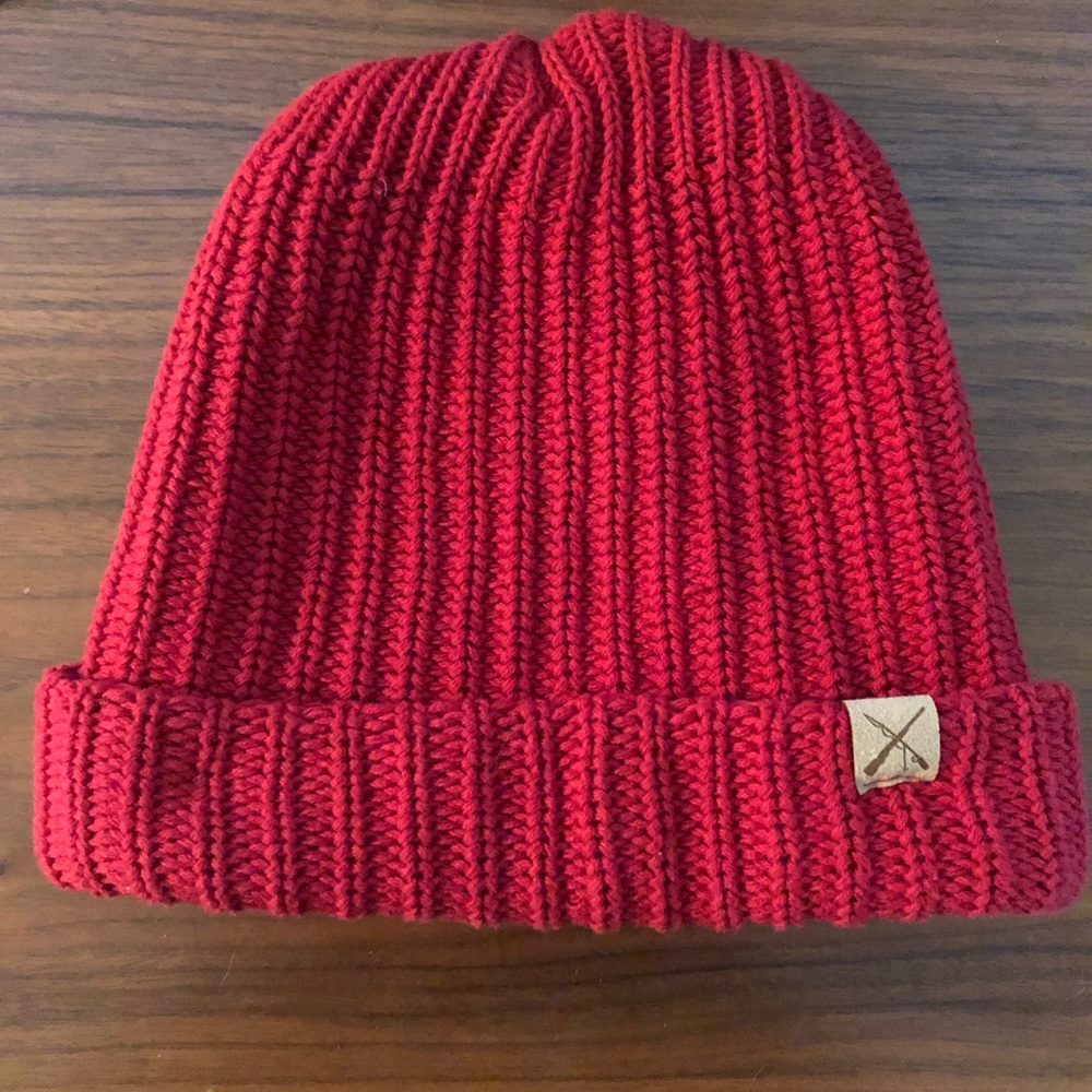 Red Knit Beanie
